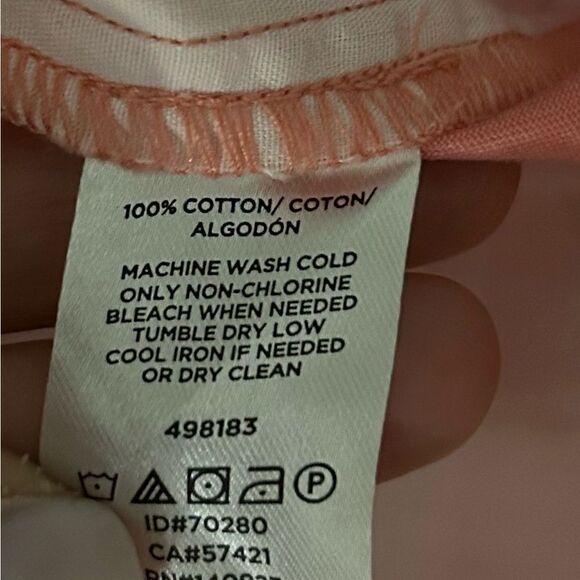 NEW LOFT Pink High Rise Raw Hem 4” Bermuda Shorts Size 16 - Picture 3 of 12